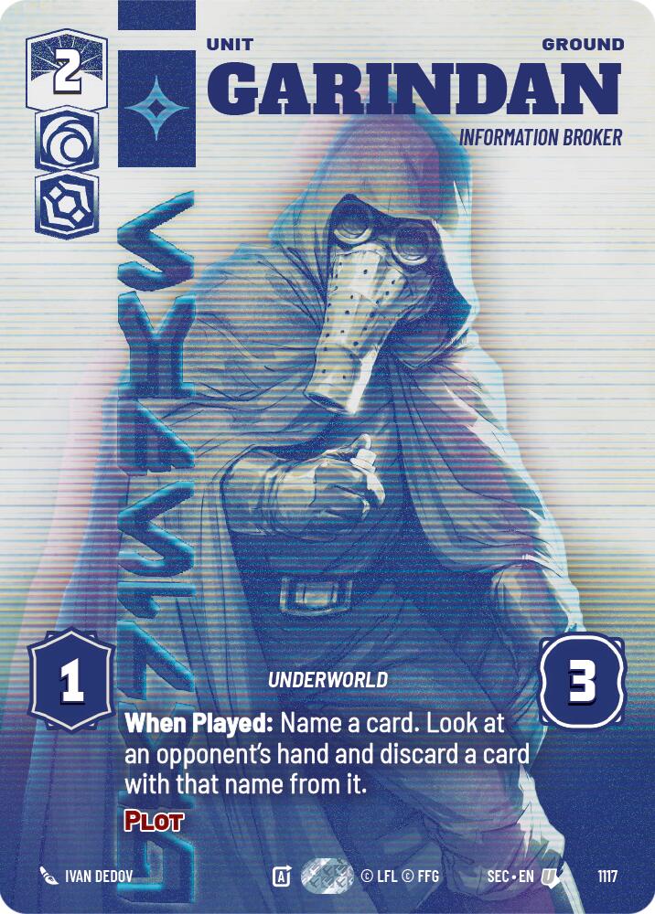 Garindan - Information Broker (Prestige Foil) (1117) (1117) [Secrets of Power]
