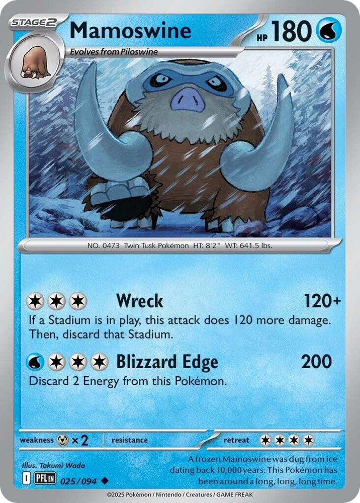 Mamoswine (025/094) [Mega Evolution: Phantasmal Flames]
