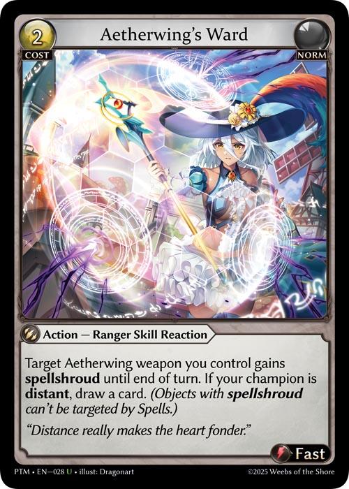 Aetherwing's Ward (Curio Foil) (028) [Phantom Monarchs]