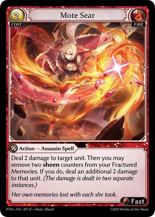 Mote Sear (Curio Foil) (091) [Phantom Monarchs]