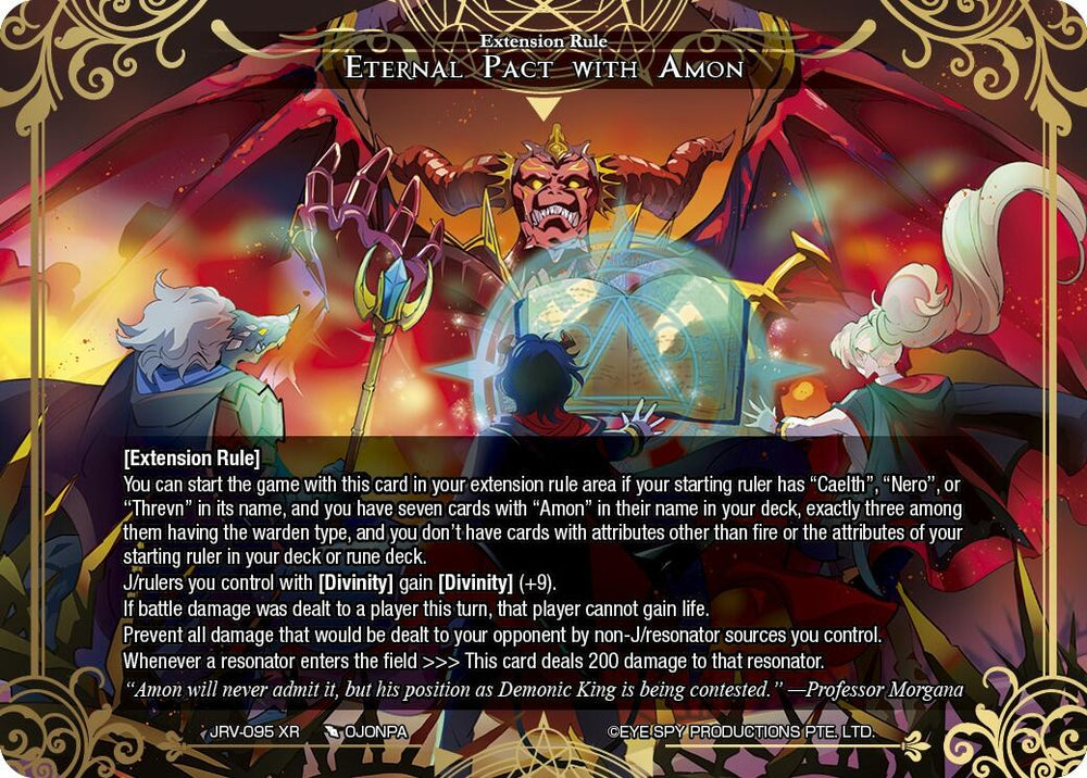 Eternal Pact with Amon (JRV-095 XR) [Journey to Ravidra]