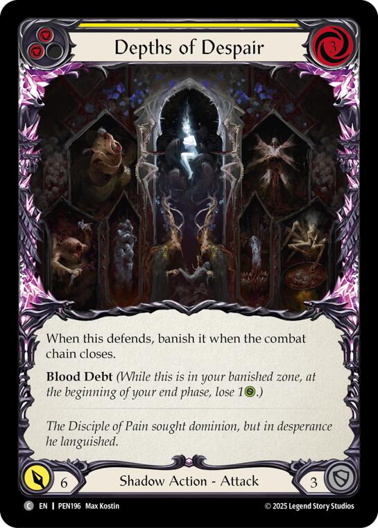 Depths Of Despair (Yellow) (Regular) [PEN196] (Compendium of Rathe)