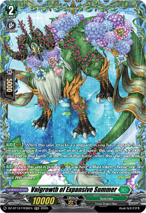 Valgrowth of Expansive Summer (DZ-BT12/FR36EN) [Chasm of Lost Souls]