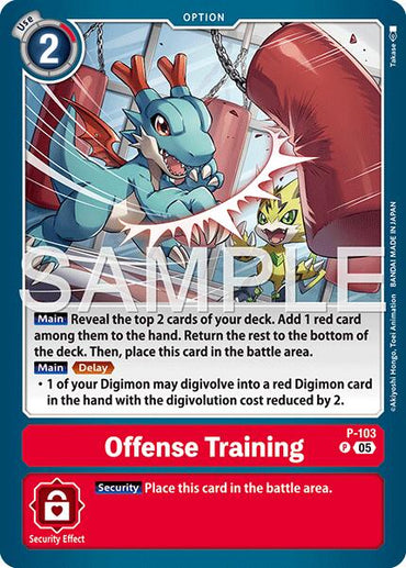 Offense Training [P-103] (Reprint) [Advanced Booster Digimon Generation]