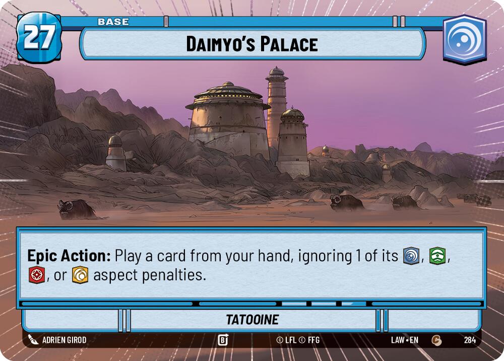 Daimyo's Palace // Shield (284 // t06) (Hyperspace) (284 // T06) [A Lawless Time]
