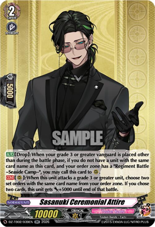 Sasanuki Ceremonial Attire (DZ-TB02/039EN) [Touken Ranbu: ONLINE 2026]
