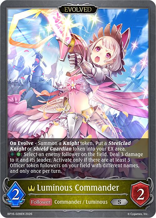 Luminous Commander (Evolved) (BP16-028EN) [New World Genesis]