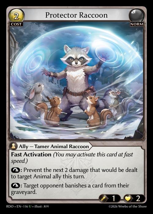 Protector Raccoon (116) [Radiant Origins]