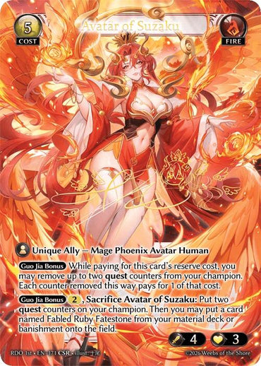 Avatar of Suzaku (CSR) (171) [Radiant Origins]