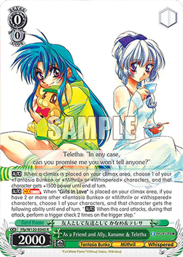 As a Friend and Ally, Kaname & Teletha (Ffp/W120-E045 R) [Fujimi Fantasia Bunko Vol.2]