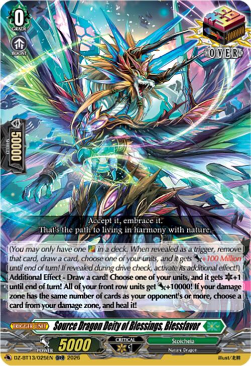 Source Dragon Deity of Blessings, Blessfavor (DZ-BT13/025EN) [Parallactic Clash]