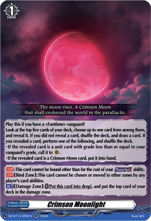 Crimson Moonlight (DZ-BT13/055EN) [Parallactic Clash]