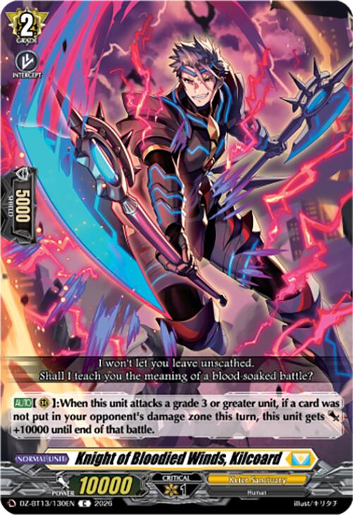 Knight of Bloodied Winds, Kilcoard (DZ-BT13/130EN) [Parallactic Clash]