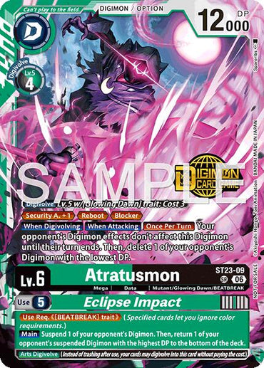 Atratusmon // Eclipse Impact [ST23-09] (Welcome Tamers Pack Vol.2) [Starter Deck: Beatbreak Release Event Cards]