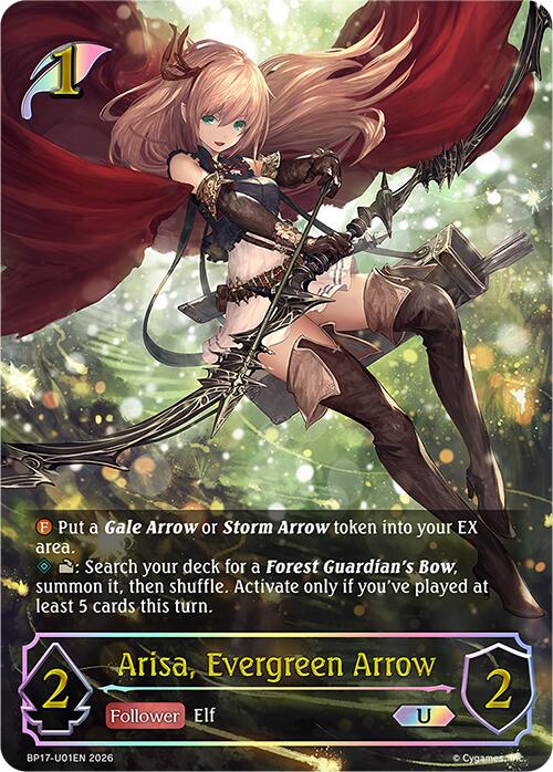Arisa, Evergreen Arrow (BP17-U01EN) [Convergent Destinies]