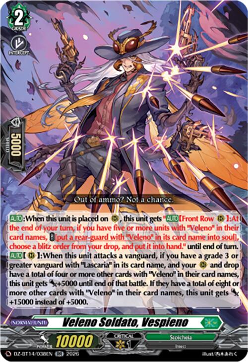 Veleno Soldato, Vespieno (DZ-BT14/038EN) [Envoys of the Crimson Moon]