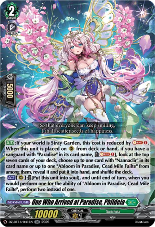 One Who Arrived at Paradise, Phildeia (DZ-BT14/041EN) [Envoys of the Crimson Moon]