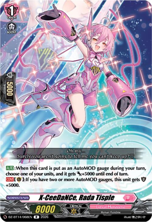 X-CeeDaNCe, Rada Tisple (DZ-BT14/068EN) [Envoys of the Crimson Moon]