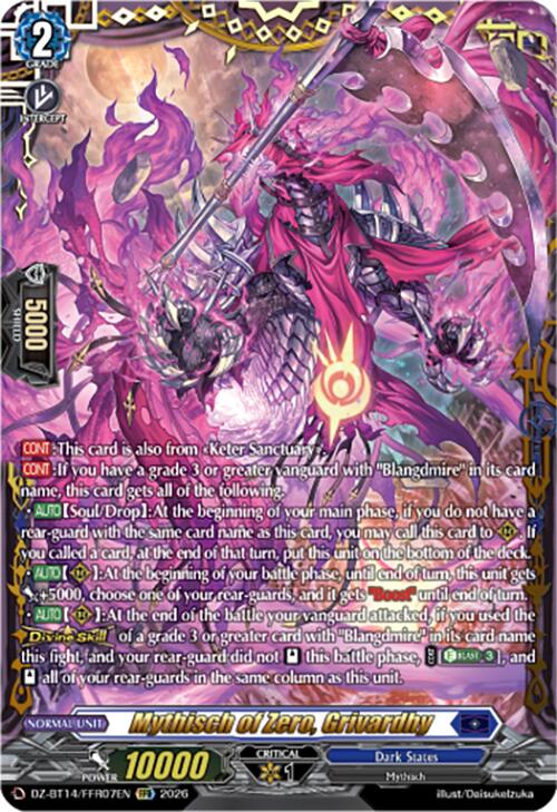Mythisch of Zero, Grivardhy (DZ-BT14/FFR07EN) [Envoys of the Crimson Moon]