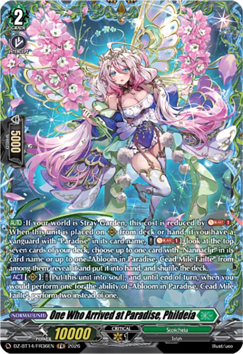 One Who Arrived at Paradise, Phildeia (DZ-BT14/FR36EN) [Envoys of the Crimson Moon]