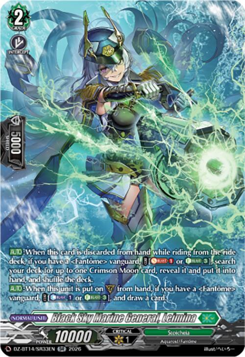 Black Sky Marine General, Leimina (DZ-BT14/SR33EN) [Envoys of the Crimson Moon]