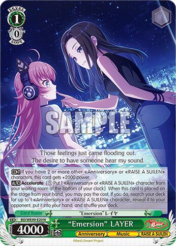 "Emersion" LAYER (BD/WE49-E20) [BanG Dream! 10th Anniversary! Premium Booster]