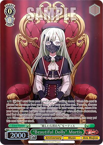 "Beautiful Dolls" Mortis (BD/WE49-E18BDR) [BanG Dream! 10th Anniversary! Premium Booster]