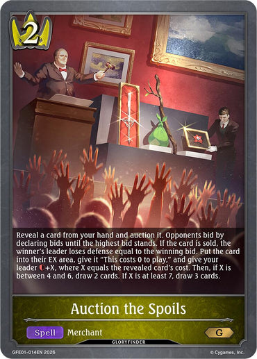 Auction the Spoils (GFE01-014EN) [Gloryfinder Events]