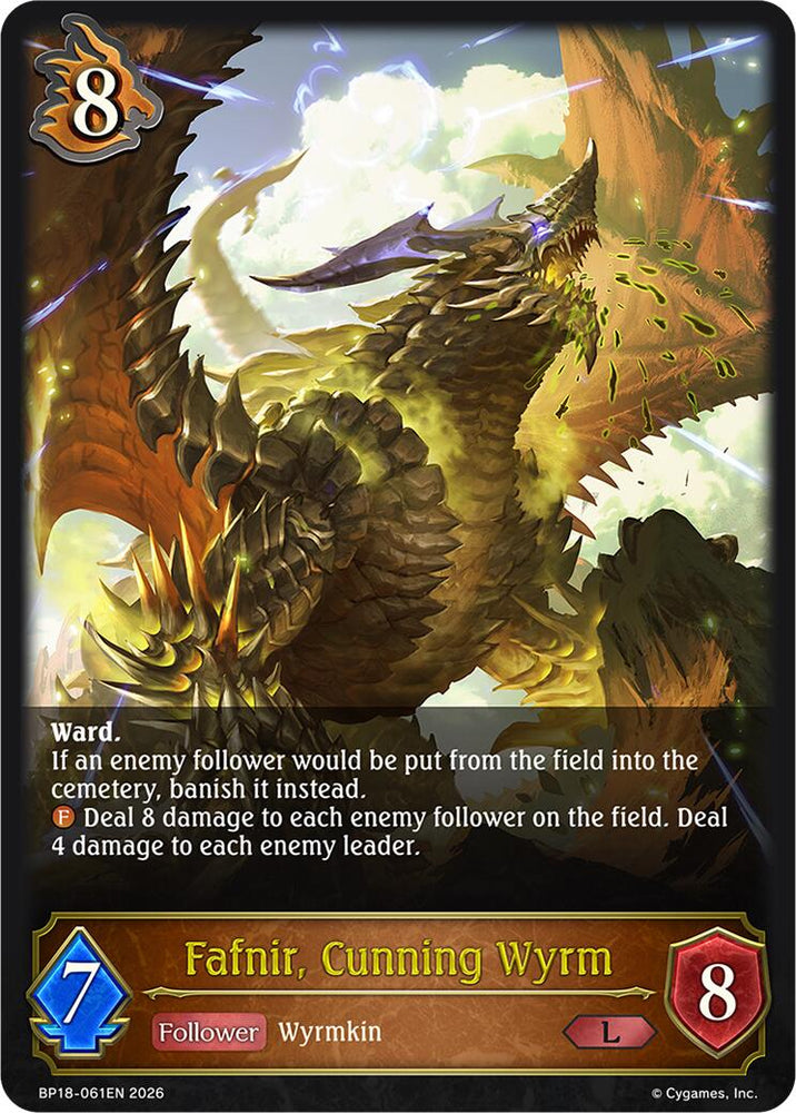 Fafnir, Cunning Wyrm (BP18-061EN) [Neometropolis]