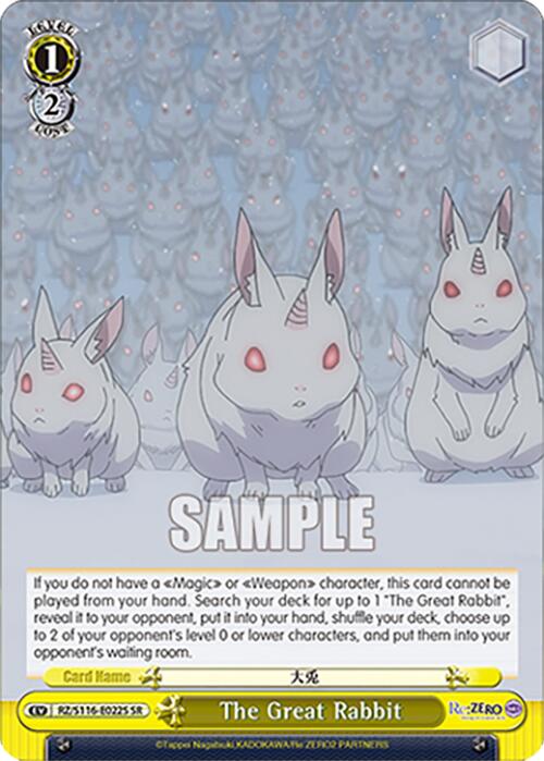 The Great Rabbit (SR) (RZ/S116-E022S) [Re:ZERO -Starting Life in Another World- Vol.3]