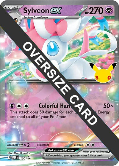 Sylveon ex (100) (30th Celebration) (Jumbo Card) [Mega Evolution Promo]