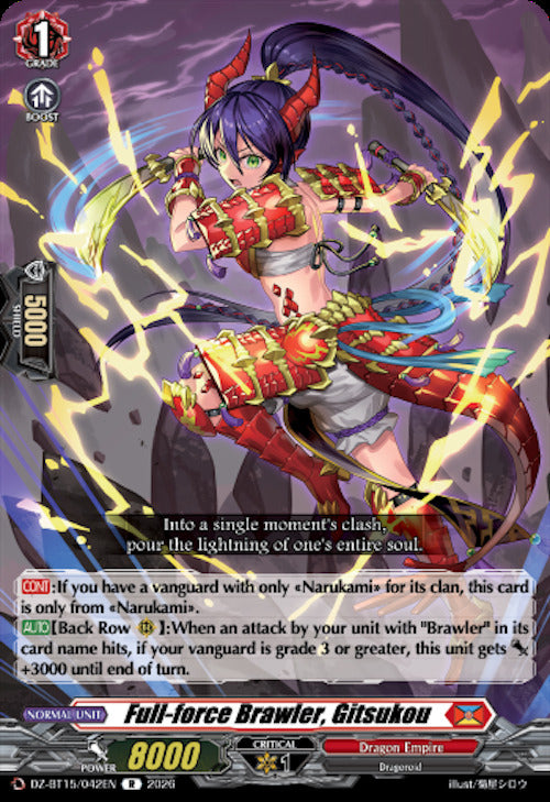 Full-force Brawler, Gitsukou (DZ-BT15/042EN) [Strike of Illusionary Shadows]