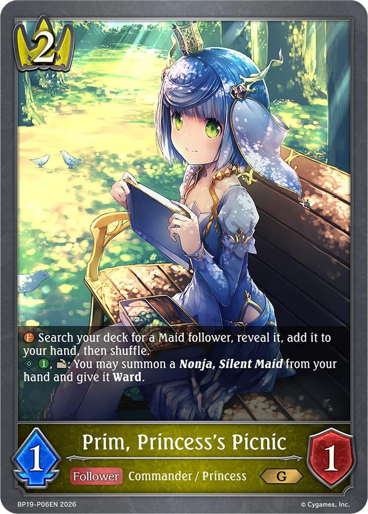 Prim, Princess's Picnic - P06EN (Foil) (BP19-P06EN) [Eightfold Retribution]