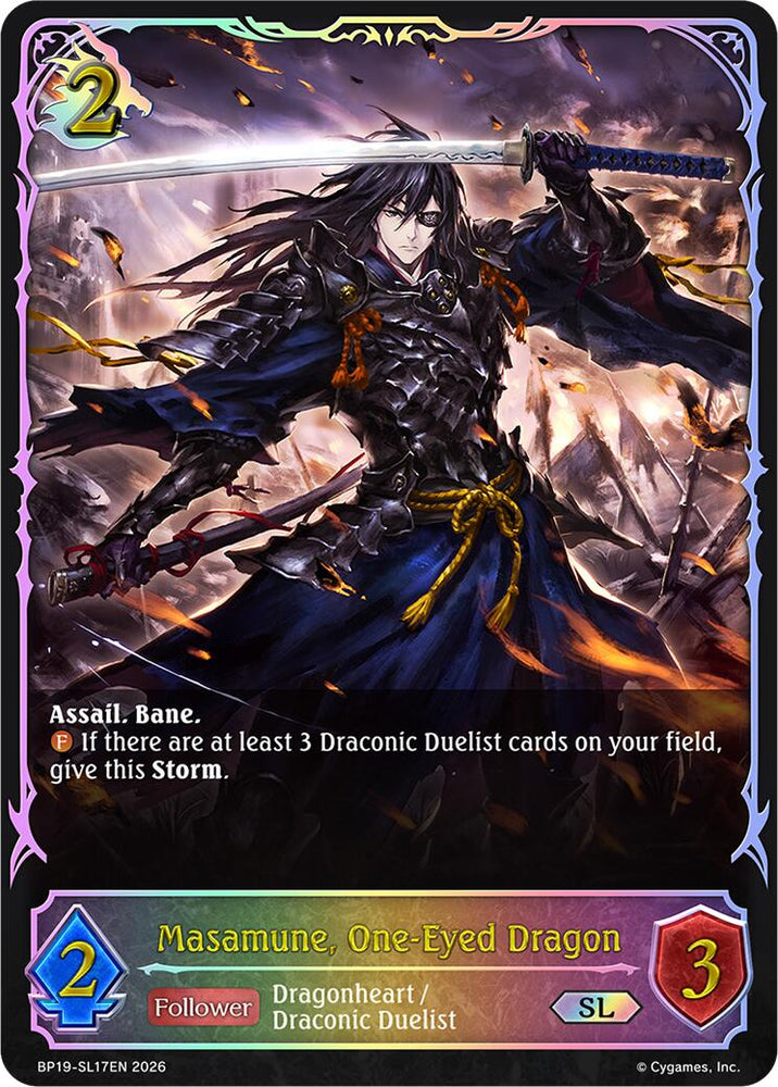 Masamune, One-Eyed Dragon (BP19-SL17EN) [Eightfold Retribution]