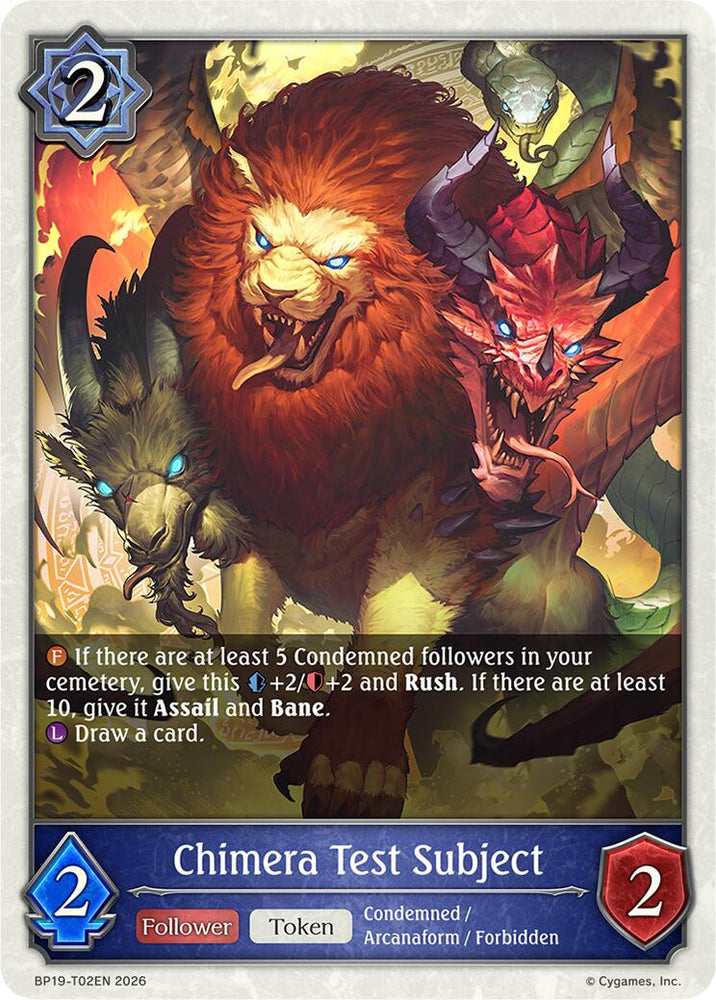 Chimera Test Subject (BP19-T02EN) [Eightfold Retribution]