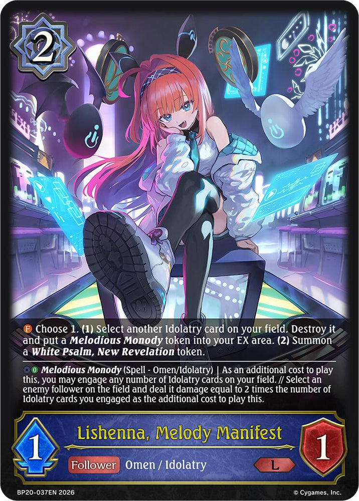 Lishenna, Melody Manifest (BP20-037EN) [Omens and Heirs]