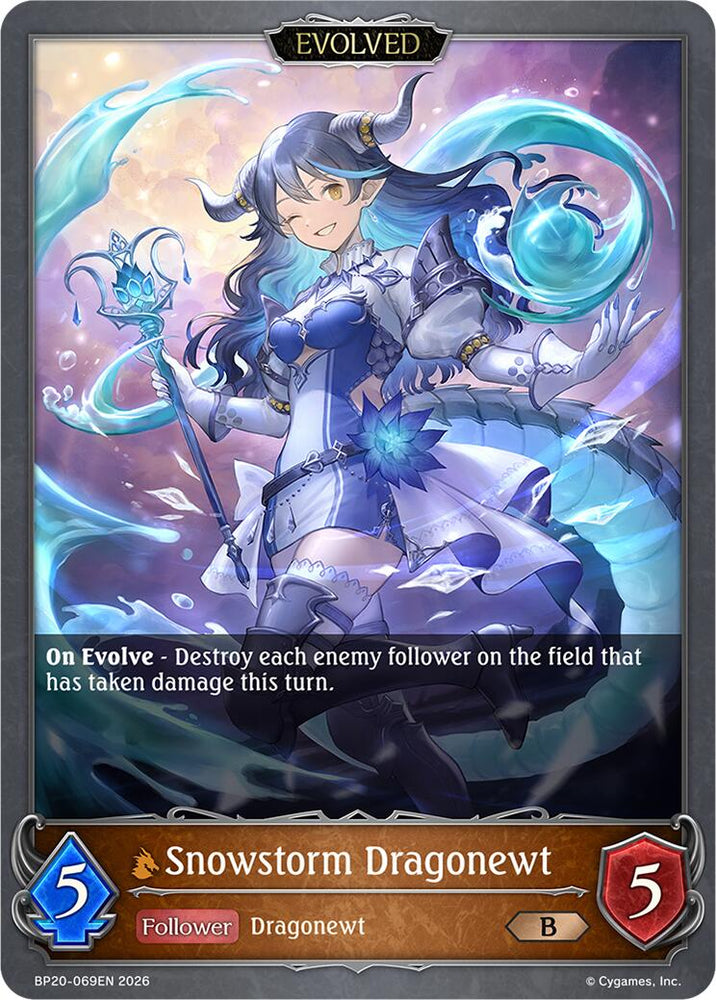 Snowstorm Dragonewt (Evolved) (BP20-069EN) [Omens and Heirs]