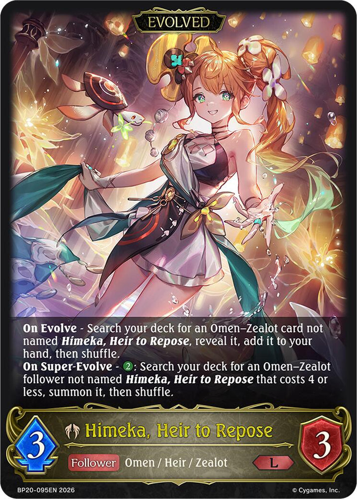 Himeka, Heir to Repose (Evolved) (BP20-095EN) [Omens and Heirs]
