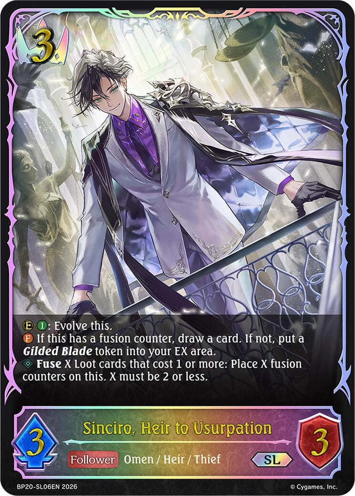 Sinciro, Heir to Usurpation (BP20-SL06EN) [Omens and Heirs]