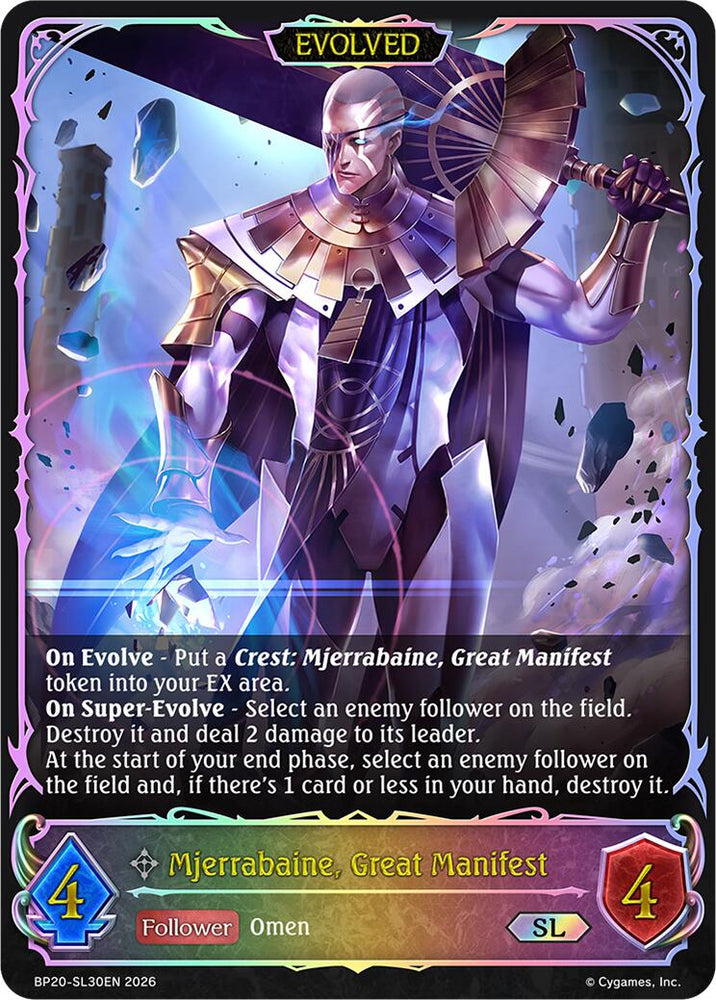 Mjerrabaine, Great Manifest (Evolved) (BP20-SL30EN) [Omens and Heirs]