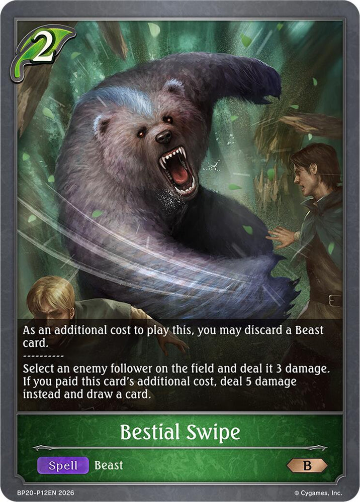 Bestial Swipe - P12EN (Foil) (BP20-P12EN) [Omens and Heirs]
