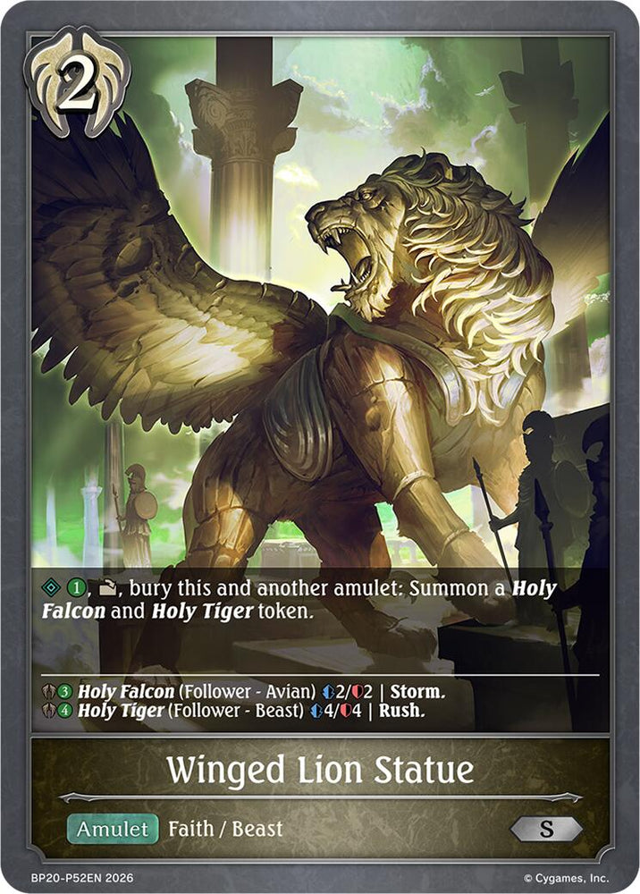 Winged Lion Statue - P52EN (Foil) (BP20-P52EN) [Omens and Heirs]