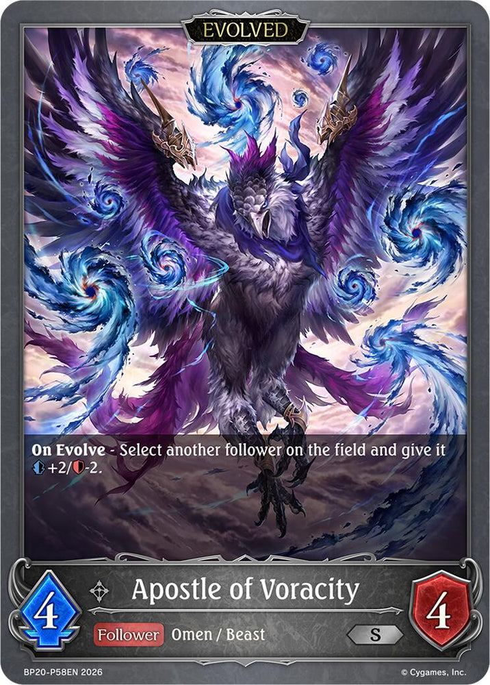 Apostle of Voracity (Evolved) - P58EN (Foil) (BP20-P58EN) [Omens and Heirs]