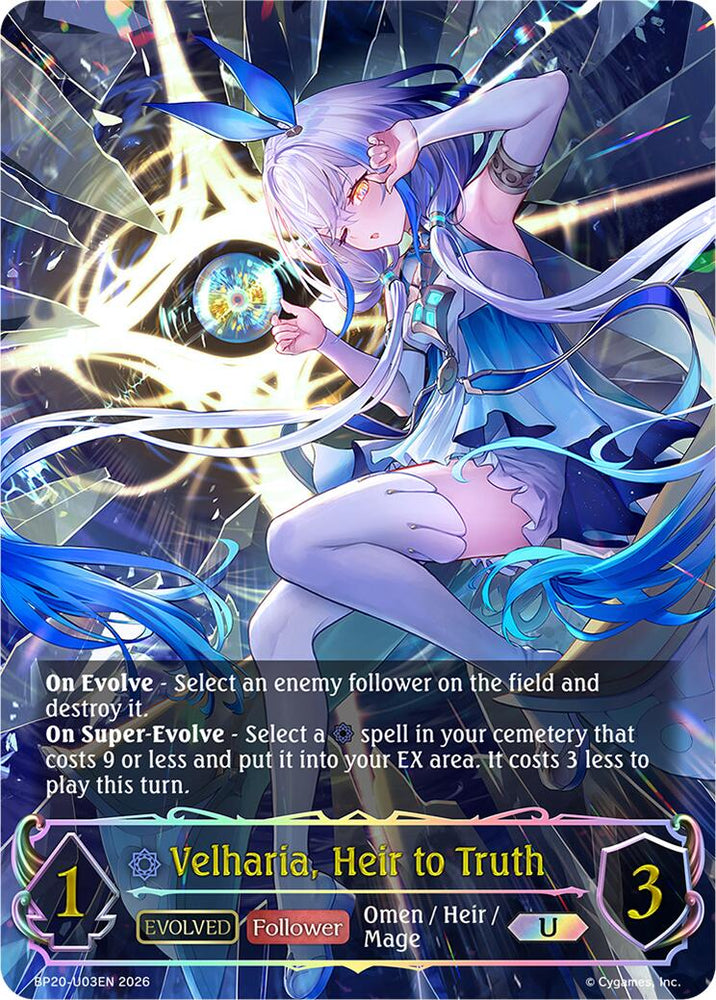 Velharia, Heir to Truth (Evolved) (BP20-U03EN) [Omens and Heirs]