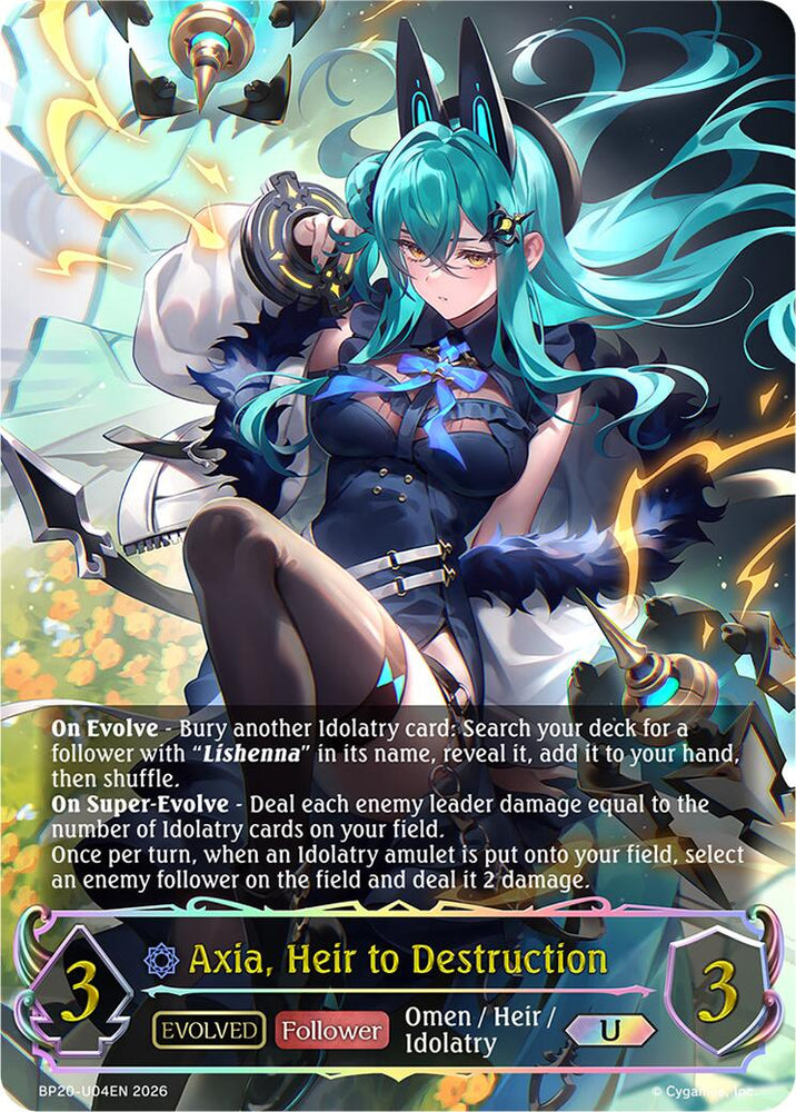 Axia, Heir to Destruction (Evolved) (BP20-U04EN) [Omens and Heirs]