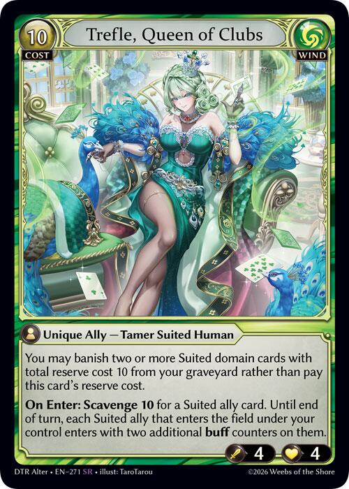 Trefle, Queen of Clubs (271) [Distorted Reflections Alter Edition]