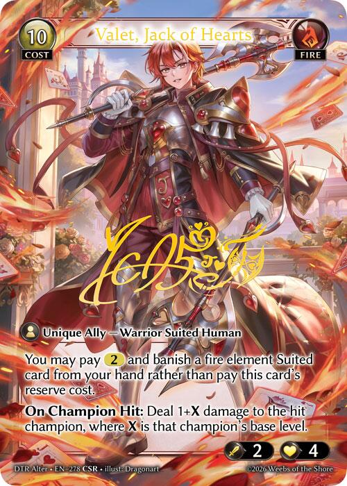 Valet, Jack of Hearts (CSR) (278) [Distorted Reflections Alter Edition]