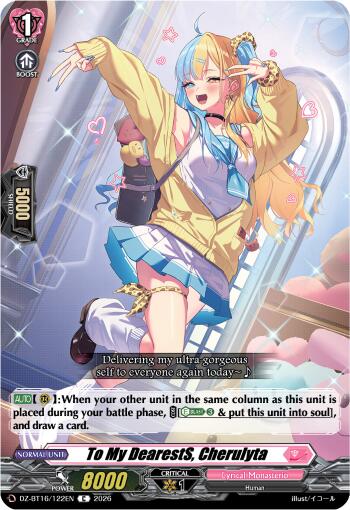 To My DearestS, Cherulyta (DZ-BT16/122EN) [Parallactic Dawn]