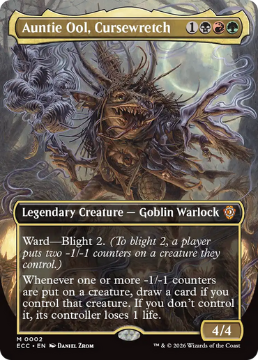 Auntie Ool, Cursewretch (Borderless) [Lorwyn Eclipsed Commander]