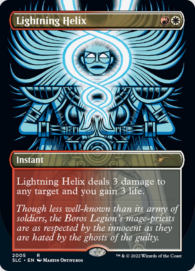 Lightning Helix (Borderless) [Secret Lair Countdown Kit]